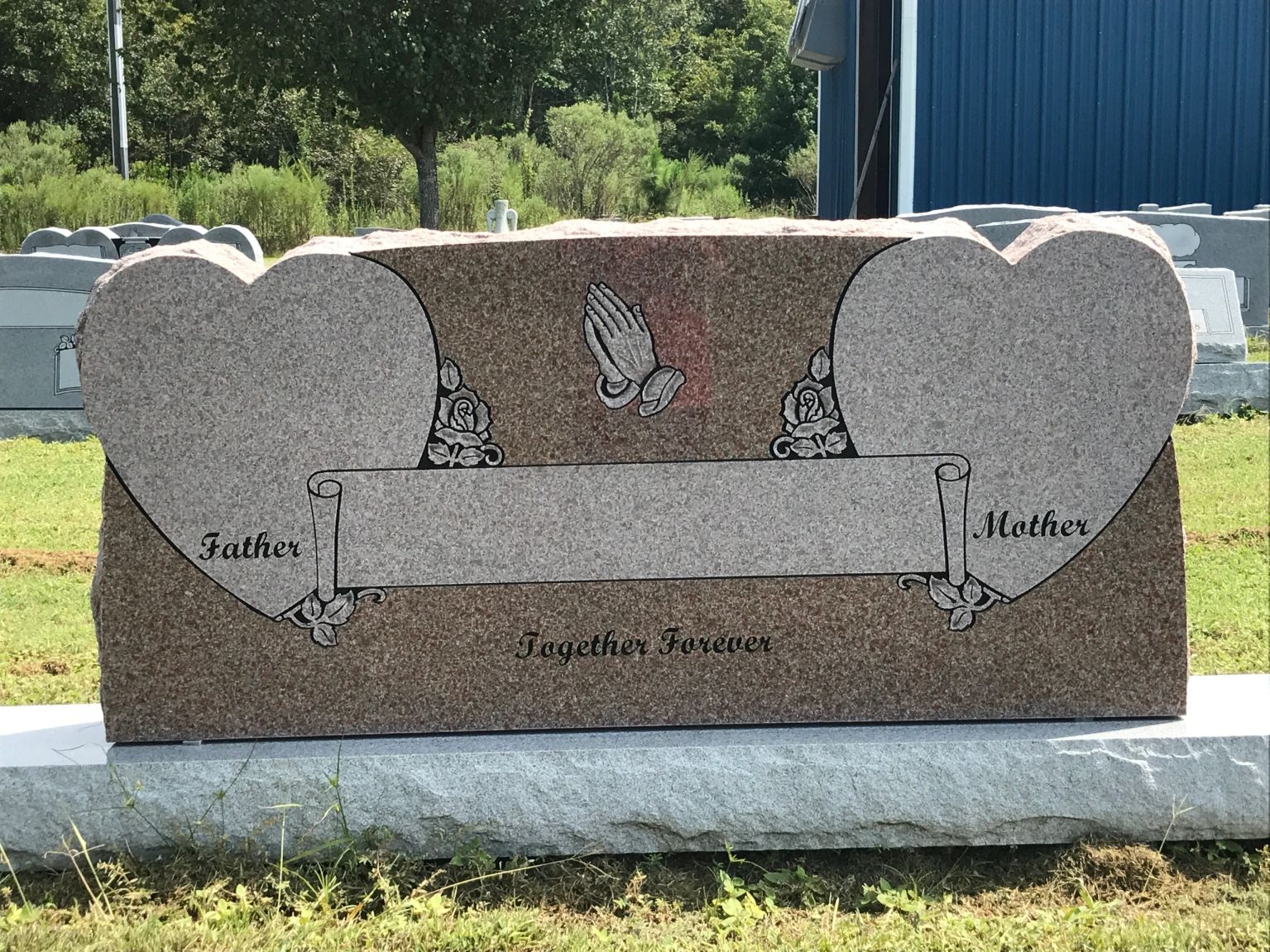 Custom monument design 15 by Jeff Davis Monument Company